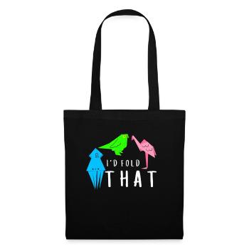 Artisanat de pliage de papier japonais Origami Master - Sac en tissu - noir - Devant