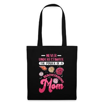 Beachcombing Mama Shell Collecte - Sac en tissu - noir - Devant