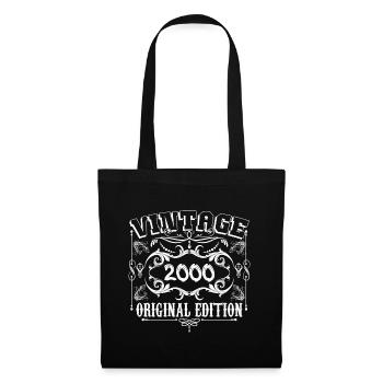 2000 | Vintage Original Edition 2000 birthday - Tote Bag - black - Front