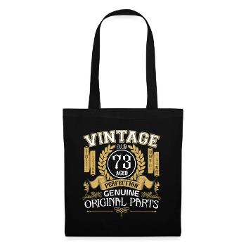 Vintage 73 years old - birthday gift 73 years old - Tote Bag - black - Front