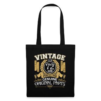 Vintage 72 years - birthday gift 72 years - Tote Bag - black - Front