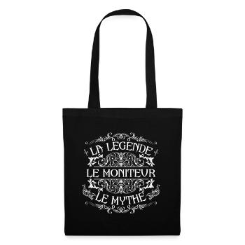 Monteur | meilleur Monteur | la légende le mythe - Sac en tissu - noir - Devant