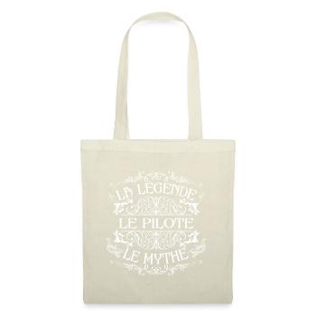 Pilote | meilleur Pilote | la légende le mythe - Sac en tissu - nature - Devant