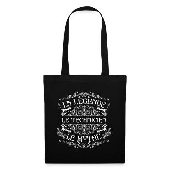 Technicien | meilleur Technicien | la légende le m - Sac en tissu - noir - Devant