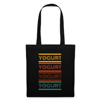 Probiotiques Produits laitiers, Yogourt glacé - Sac en tissu - noir - Devant
