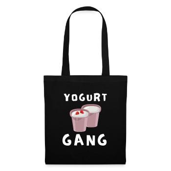 Probiotiques Produits laitiers, Yogourt glacé - Sac en tissu - noir - Devant