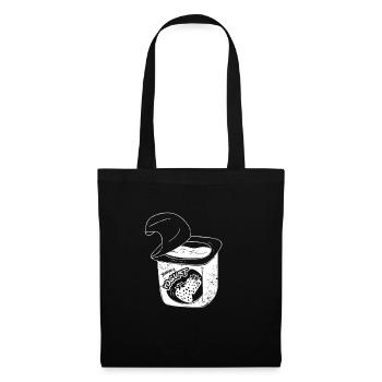 Probiotiques Produits laitiers, Yogourt glacé - Sac en tissu - noir - Devant