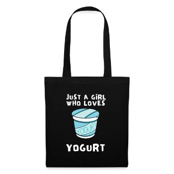 Probiotiques Produits laitiers, Yogourt glacé - Sac en tissu - noir - Devant