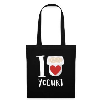 Probiotiques Produits laitiers, Yogourt glacé - Sac en tissu - noir - Devant