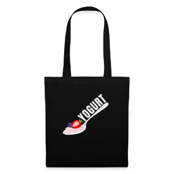 Probiotiques Produits laitiers, Yogourt glacé - Sac en tissu - noir - Devant