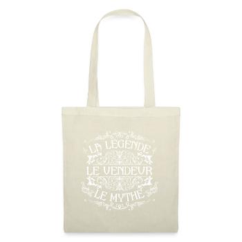 Vendeur | meilleur Vendeur | la légende le mythe - Sac en tissu - nature - Devant