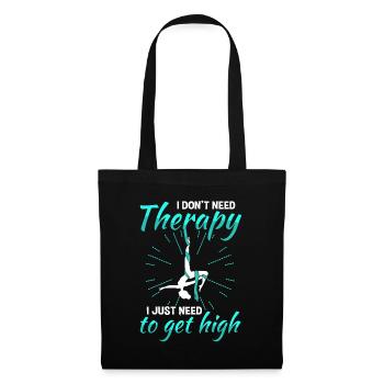 Aerial Yoga Aerialist Vertical Cloth Acrobatics - Tote Bag - black - Front