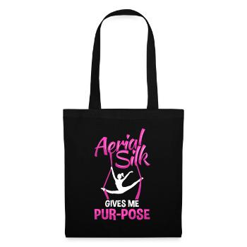 Aérien Soie Tissu Vertical Aerialist - Sac en tissu - noir - Devant