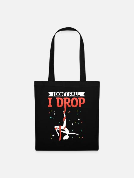 Tissu vertical Aerialist Soies aériennes - Sac en tissu - noir