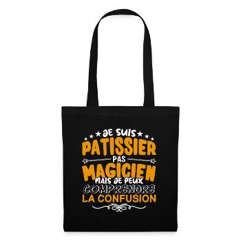 Patissier | Patissier pas Magicien | Meilleur Pati - Sac en tissu - noir - Devant
