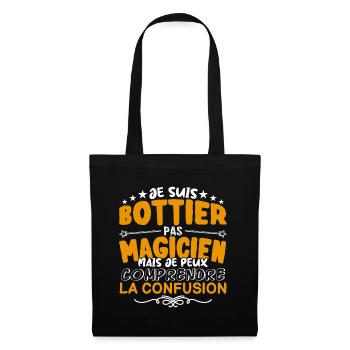 Bottier | Bottier pas Magicien | Meilleur Bottier - Sac en tissu - noir - Devant