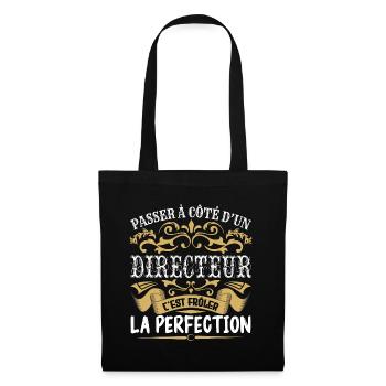 Le Meilleur Directeur | Directeur à la perfection - Sac en tissu - noir - Devant
