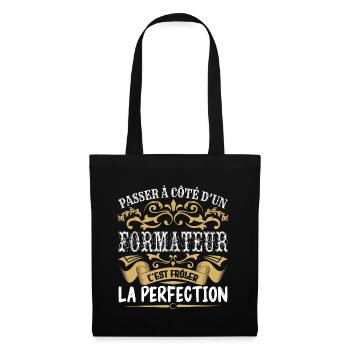 Le Meilleur Formateur | Formateur à la perfection - Sac en tissu - noir - Devant