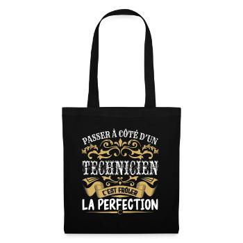 Le Meilleur Technicien | Technicien à la perfectio - Sac en tissu - noir - Devant