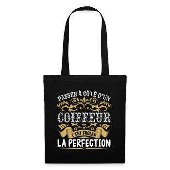 Le Meilleur Coiffeur | Coiffeur à la perfection - Sac en tissu - noir - Devant
