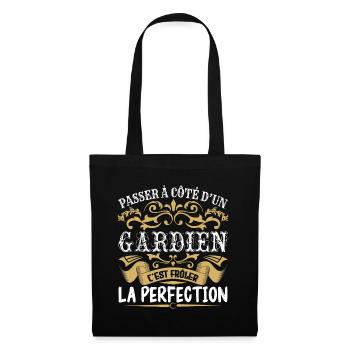 Le Meilleur Gardien | Gardien à la perfection - Sac en tissu - noir - Devant