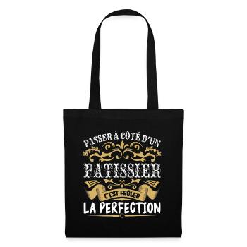 Le Meilleur Patissier | Patissier à la perfection - Sac en tissu - noir - Devant