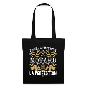 Le Meilleur Motard | Motard à la perfection - Sac en tissu - noir - Devant