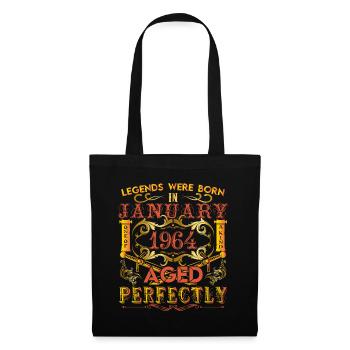 January 1964 - birthday 1964 legends were born. - Tote Bag - black - Front