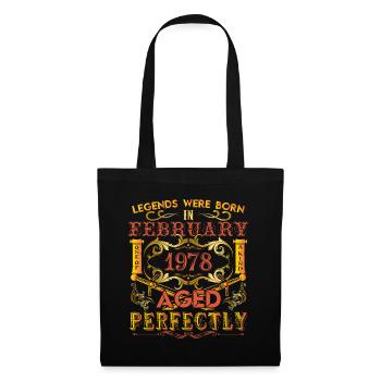 February 1978 - birthday 1978 legends were born. - Tote Bag - black - Front