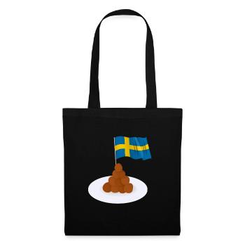 Sweden Swedish Meatball Mer Kötbullar - Tote Bag - black - Front