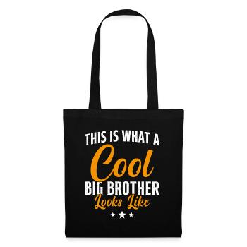 Grand Frère Cadeau Humour - Sac en tissu - noir - Devant