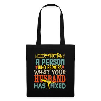 Electrician - Sac en tissu - noir - Devant