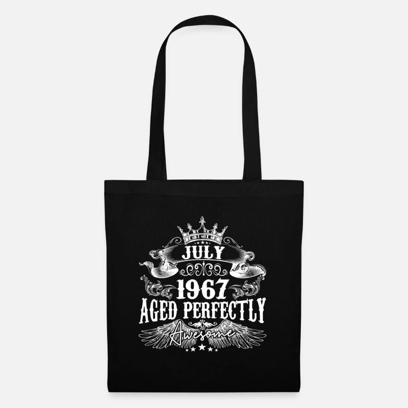 1967| Juli 1967 Geburtstag Perfekt gealtert - Stoffbeutel - Schwarz