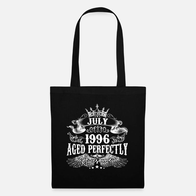 1996 | Juli 1996 Geburtstag Perfekt gealtert - Stoffbeutel - Schwarz