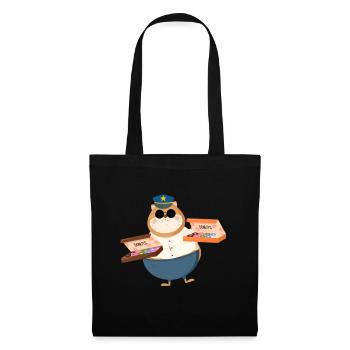 Beignet licorne chat - Sac en tissu - noir - Devant