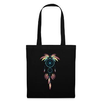 Amérindien Abénakis - Sac en tissu - noir - Devant