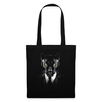 Costume de léopard - Sac en tissu - noir - Devant