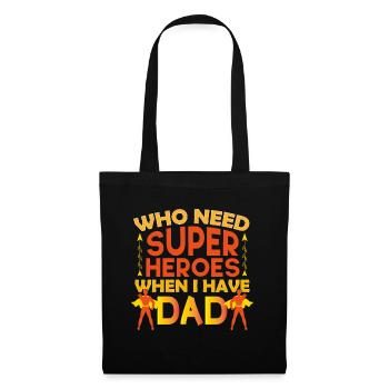Vatertag Papa ist ein tolles Papa-Geschenk - Stoffbeutel - Schwarz - Vorne
