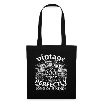 February 2001 | anniversary 2001 Vintage February - Tote Bag - black - Front