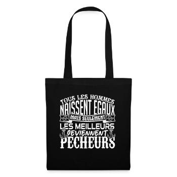 Pêcheur meilleurs Pêcheurs la pêche papa pêcheur - Sac en tissu - noir - Devant
