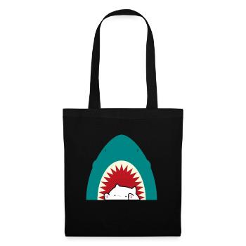 Chat mangeur de requins - Sac en tissu - noir - Devant