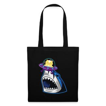 Chat mangeur de requins - Sac en tissu - noir - Devant