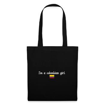 I'm a Colombian girl - Stoffbeutel - Schwarz - Vorne