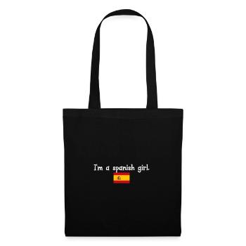 I'm a spanish girl - Stoffbeutel - Schwarz - Vorne