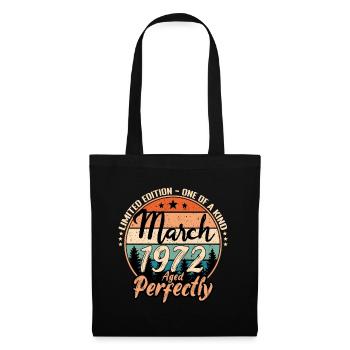 March 1972 anniversary 1972 legends March - Tote Bag - black - Front
