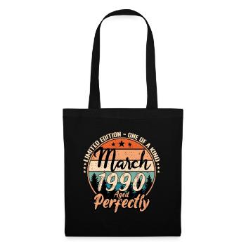 Mars 1990 anniversaire 1990 légendes Mars - Sac en tissu - noir - Devant