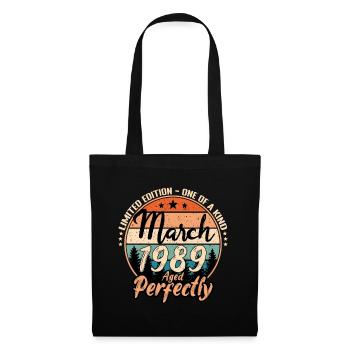 March 1989 anniversary 1989 legends March - Tote Bag - black - Front