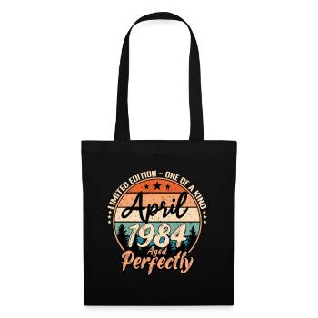 April 1984 anniversary 1984 legends April - Tote Bag - black - Front
