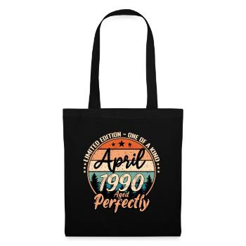 April 1990 anniversaire 1990 légendes April - Sac en tissu - noir - Devant