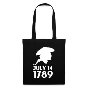 Fraternité Liberte Egalite Français Révolution - Sac en tissu - noir - Devant